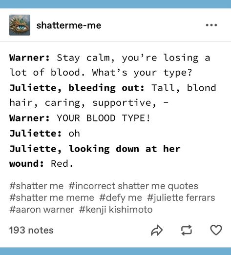 Juliette Ferrars Shaved Head, Shatter Me Jokes, Shatter Me Fan Art, Shatter Me Warner, Shatter Me Quotes, Tahereh Mafi, Shatter Me Series, Shatter Me, Aaron Warner