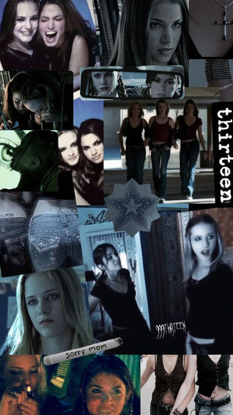 #thirteenfilm Movie Thirteen, 2000 Movies, Thirteen Aesthetic, 13 Movie, Thirteen Movie Aesthetic, Dark Y2k, Thirteen Movie, Movie Collage, Fav Movie