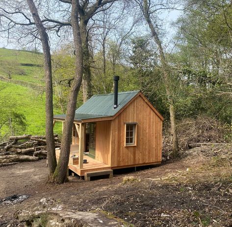 An Off-grid Woodland Cabin | Luxury cabin design and build in the UK| Life Space Cabins Woodland Cabin, Uk Life, Off Grid Tiny House, A Cabin In The Woods, Garden Cabins, Building A Cabin, Life Space, Off Grid Cabin, Cabin House Plans