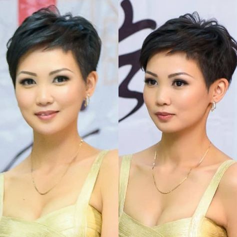 Pixie Haircut With Money Piece, Short Hairstyle Women Thick Hair With Bangs, Brown Hair Pixie Haircut, Back To School Hairstyle, Short Hair Pixie Cuts, Super Short Hair, Blonde Pixie Haircut, Edgy Short Hair, Short Hairstyles For Thick Hair