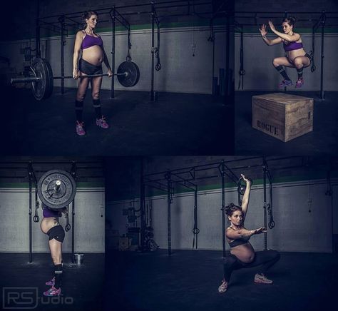 Crossfitting during pregnancy! What's your excuse?! Crossfit Maternity Photoshoot, Fitness Maternity Shoot, Gym Maternity Photoshoot, Crossfit Pregnant, Crossfit Photoshoot, Maternity Studio Photoshoot, Fitness Shoot, Crossfit Inspiration, Fit Pregnancy