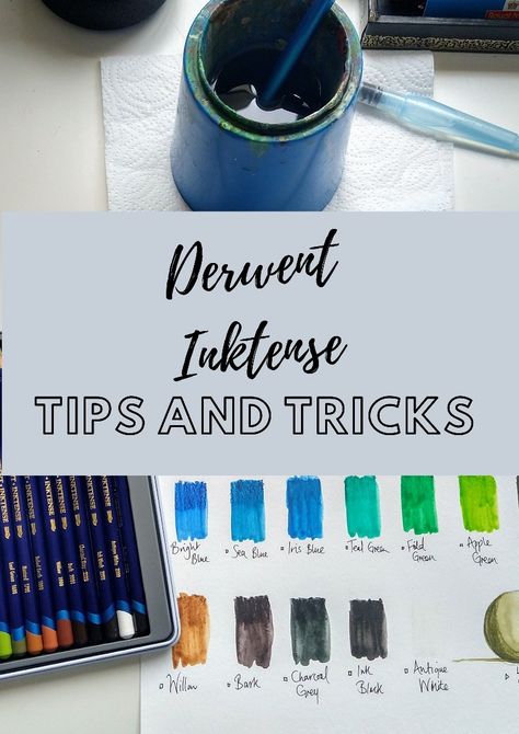 Derwent Inktense Pencils Tutorials Fabric Painting, Derwent Inktense On Fabric, Derwent Inktense Art, Inktense Pencils On Fabric, Derwent Inktense Pencils Tutorials, Inktense Pencils Art, Inktense Pencils Tutorials, Watercolour Pencil Art, Derwent Inktense Pencils