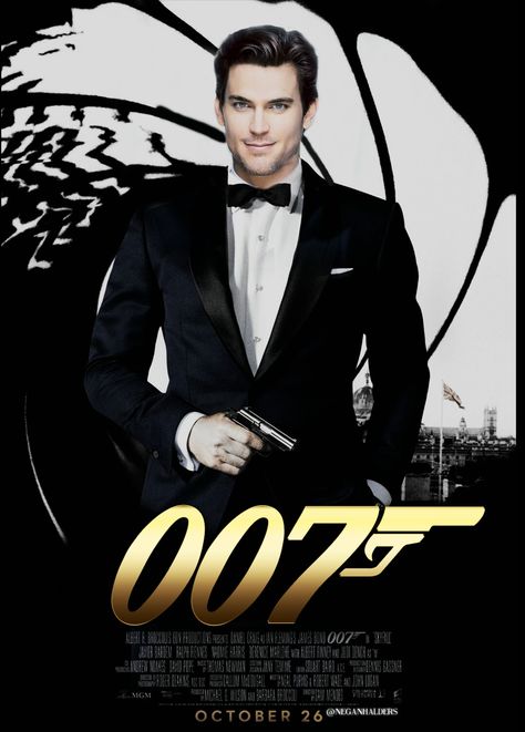 Matt Bomer as James Bond 007 (created by @neganhalders) Berenice Marlohe, James Bond Skyfall, James Bond Movie Posters, Daniel Craig James Bond, Simon Le Bon, Javier Bardem, High Spirits, 007 James Bond, Best Bond