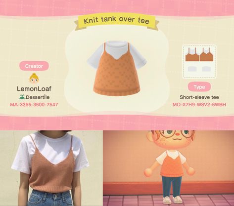 Acnh Shirts Codes, Animal Crossing Tshirt Design, Acnh Tank Top Designs, Animal Crossing T Shirt Design, Acnh Custom Clothes, Acnh Tee Shirt Designs, Acnh T Shirt Design, Acnh Shirt Designs, Acnh Hair Codes