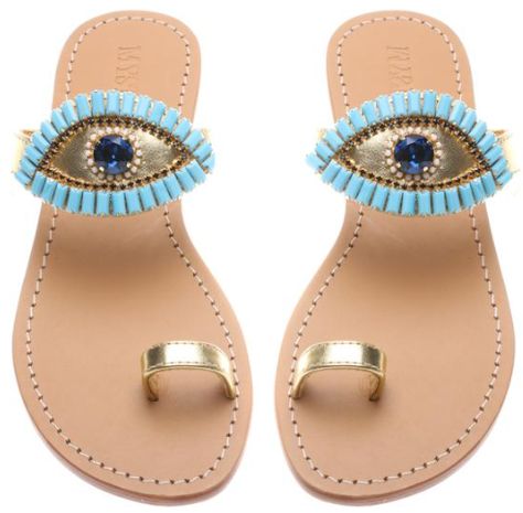 Sandals Jamaica, Mystique Sandals, Diy Sandals, Handmade Evil Eye, Slides Slippers, Boho Sandals, Evil Eyes, Summer Slippers, Seahorses