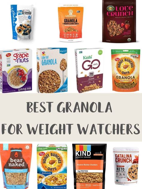 Breakfast Archives | Pointed Kitchen Weight Watcher Granola, Low Point Granola, Weight Watchers Granola Recipe, Ww Granola Recipe, Ww Snacks Store Bought, Ww Breakfast Ideas On The Go, Low Point Weight Watchers Snacks, Ww Low Point Meals, Weight Watchers Snack Ideas