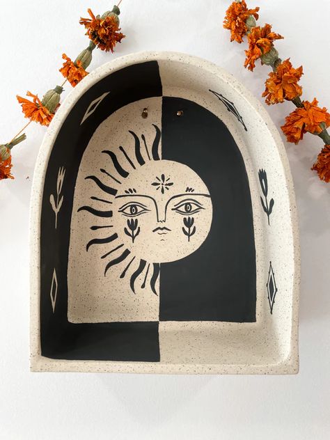 Corinne Lent, Wall Shrines, Shrines Art, Cult Leader, Animal Head Wall, Diy Ceramic, Clay Wall, D P, Pottery Crafts