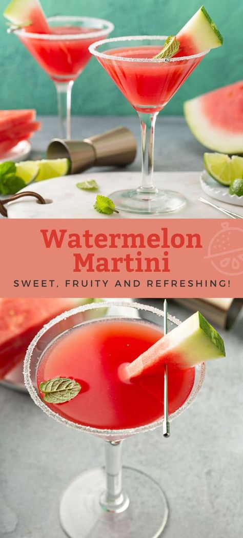 Watermelon Lemon Drop Cocktail, Coctails Recipes Watermelon, 99 Watermelon Liquor Drinks, Martini Pitcher Recipes, Watermelon Juice Drinks, Absolute Watermelon Vodka Recipes, Drinks With Watermelon Juice, Watermelon Lemon Drop Martini, Vodka Cocktails Fruity