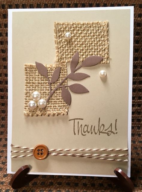 Kids Easter Cards, Burlap Card, Diy Holiday Cards, Daisy Cards, Hand Made Greeting Cards, Elegant Cards, Making Greeting Cards, Bakers Twine, Purim