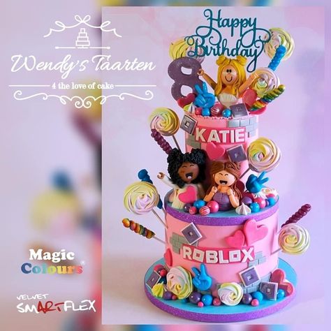 Supergave Roblox taart van Wendy Schlagwein van Wendy’s taarten 4 the love of cake 🤩 Gemaakt met #SmArtFlex fondant en #magiccolours kleurstoffen. #wendystaarten4theloveofcake #wendystaarten #kindertaart #robloxcake #kindertaartzuidholland #smartflex #supertaart #smartflexvelvet #magiccolours #magic_colours #Magic_inside #magic_colours_champions #taart #cake #cakesinstyle Roblox Fondant Cake, Fondant Cake, Fondant, Birthday Cake, Happy Birthday, Cake, Van, Birthday