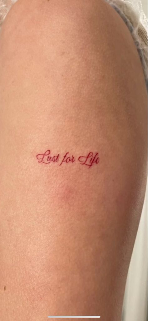 Lust For Life Tattoo, Lust Tattoo, Mexico Tattoo, Tattoos 2024, Ray Tattoo, Tattoo Signs, Red Ink Tattoos, Dope Tattoos For Women, Red Tattoos