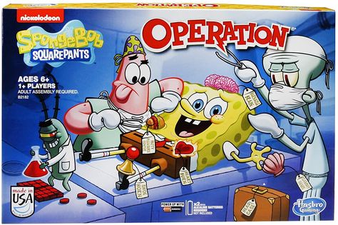 Spongebob Things, Spongebob Games, Operation Game, Spongebob Birthday Party, Craft Cart, Uno Cards, 4th Birthday Cakes, Spongebob Birthday, Nickelodeon Spongebob