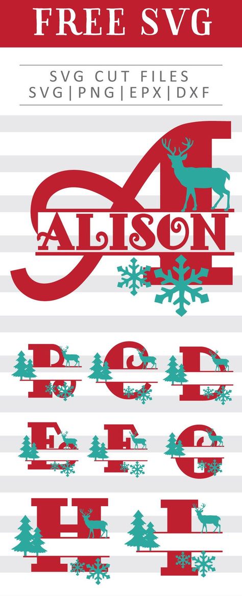 Christmas Monogram Svg, Nightmare Before Christmas Font, Christmas Fonts Alphabet, Free Christmas Crafts, Free Printable Clip Art, Christmas Fonts Free, Printable Clip Art, How To Make Planner, Christmas Font