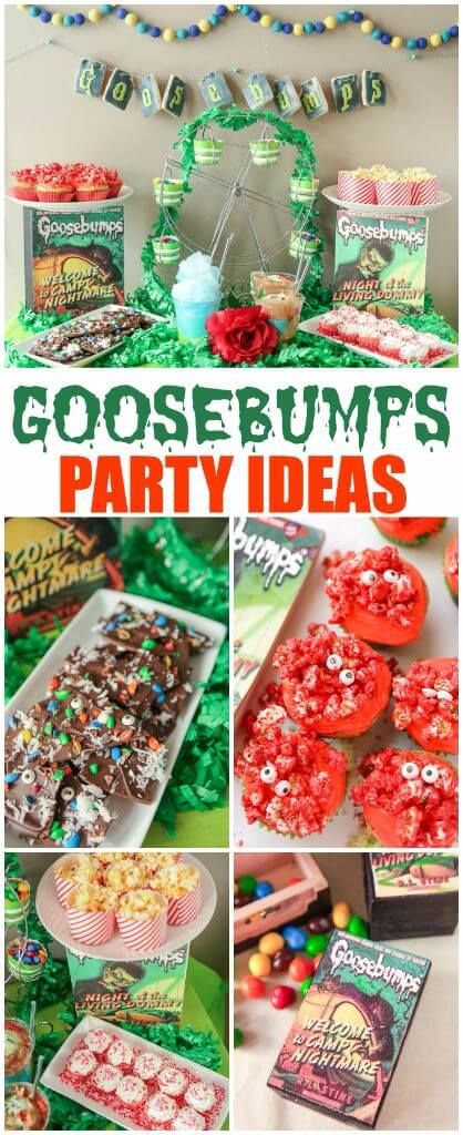 Goosebumps Movie Night Food, Goosebumps Birthday, Messy Birthday, Frozen Birthday Games, Frozen Birthday Party Games, Goosebumps Party, Goosebumps 2, Movie Food, Hallowen Party