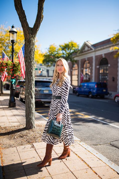 Zebra Dress Outfit, Zebra Print Dress Outfit, Zebra Print Outfits, Zebra Print Fashion, Zebra Print Clothes, Printed Skirt Outfit, Croc Bag, Zebra Print Skirt, Dress Animal Print