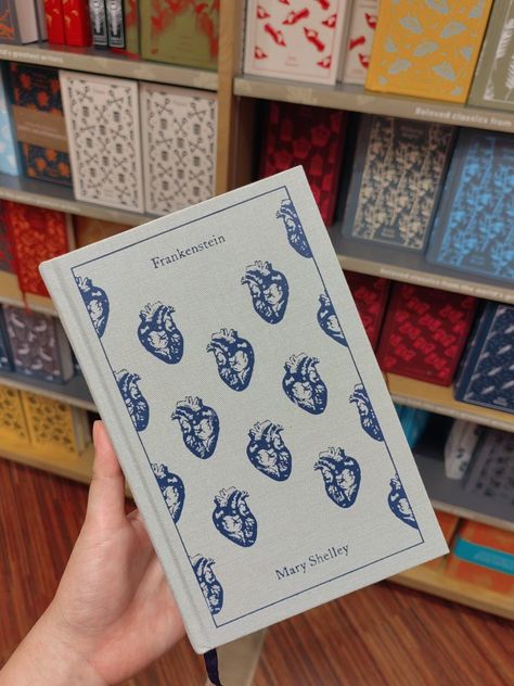 Penguin Classic Clothbound Frankenstein Clothbound, Penguin Books Aesthetic, Penguin Classics Clothbound, Penguin Classics Aesthetic, Penguins Classics, Clothbound Books, Rebound Books, Penguin Clothbound, Frankenstein By Mary Shelley