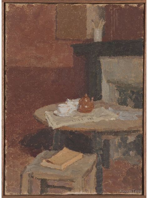 "Interior 1915 Gwen John" Poster by KisumiTees | Redbubble Gwen John, Leeds Art Gallery, Brown Tea, Pot Art, John Brown, Still Life Oil Painting, White Picture Frames, Post Impressionism, Black Picture Frames