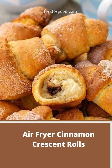 Air Fryer Crescent Rolls, Cinnamon Crescents, Air Fryer Pumpkin, Crescent Roll Dessert, Chocolate Rolls, Cinnamon Crescent Rolls, Breakfast Crescent Rolls, Crescent Roll Recipes, Pumpkin Caramel