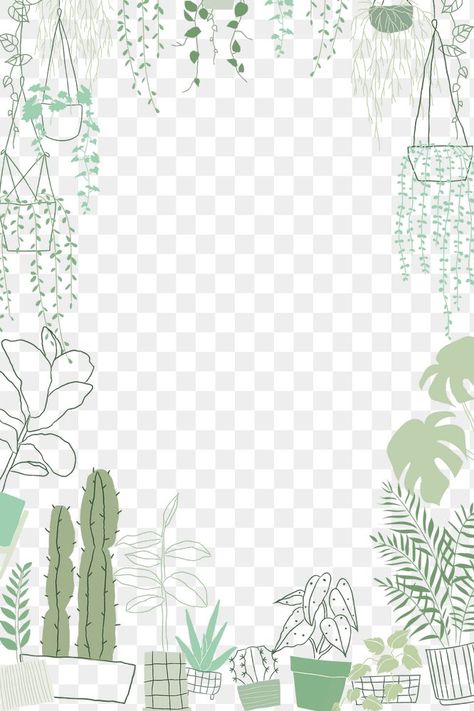 Plant Border Design, Plant Template, Boarder Plants, Goodnote Stickers, Biology Plants, Ipad Inspo, Plant Graphic, Plant Png, Plant Sketches