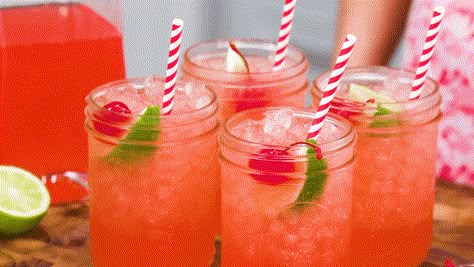 Non-Alcoholic, Big Batch Drinks For Game Day Tailgating Drinks, Easter Punch Recipes, Tailgate Drinks, Cherry Limeade Recipe, Sonic Cherry Limeade, Christmas Drinks Alcohol Recipes, Limeade Recipe, Alcoholic Punch Recipes, Yummy Summer Drinks