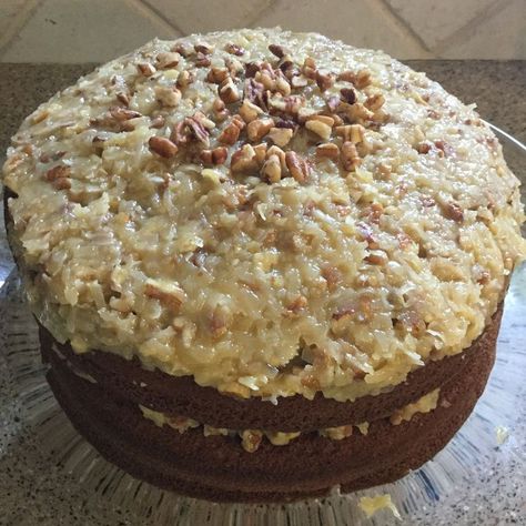 Coconut Pecan Frosting German Chocolate Cake Recipe, Pecan Frosting, Coconut Pecan Frosting, Coconut Pecan, Birthday Desserts, German Chocolate Cake, Frosting Recipe, German Chocolate, Icing Recipe