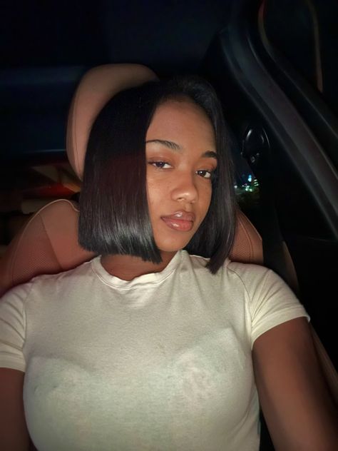 Short Bob Aesthetic, Haile Rose, Bob Aesthetic, Natural Styles, Dope Hairstyles, Creative Hairstyles, Black Girls Hairstyles, Short Bob, Beauty Inspiration