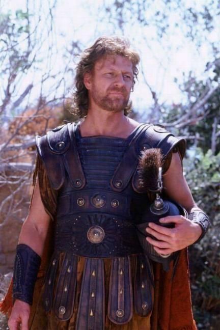 Odysseus-Troy(2004) Portrayed By Sean Bean Troy Film, Hector Troy, Troy 2004, Troy Movie, City Of Troy, Brendan Gleeson, Eric Bana, Sean Bean, Greek Warrior