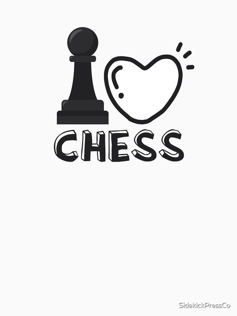 "I Love Chess pop art" T-shirt by SidekickPressCo | Redbubble Chess Shirts, Funny Sketches, Chess Club, Art Essentials, Random Images, Club Ideas, Collage Wall, Art Collage Wall, Art T Shirt