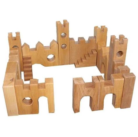 Bauspiel | Bambino -Beautiful Toys & Baby Gifts Cute Castle, Cool Kids Toys, Wood Toys Diy, Window Blocks, Wooden Castle, Toy Castle, Reggio Classroom, Easter Wood Crafts, Scroll Saw Projects