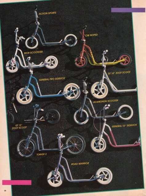 Bmx Scooter, Fox Racing Logo, Gt Bmx, Vintage Bmx Bikes, Old Scool, Retro Scooter, Bmx Racing, Scooter Wheels, Bmx Bicycle