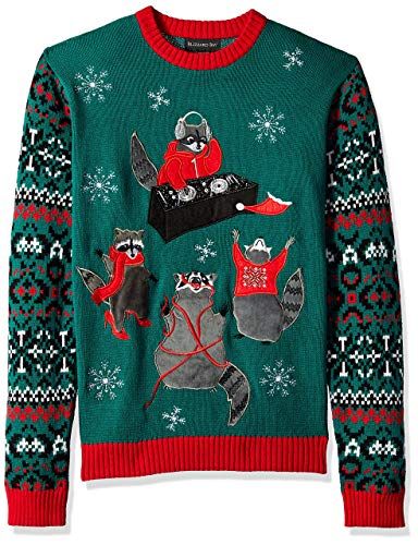 Blizzard Bay Men's Raccoon Party, Green, Medium Raccoon Party, Ugly Christmas Sweater Diy Funny, Ugly Christmas Sweater Outfit, Funny Christmas Outfits, Christmas Sweater Outfits, Ugly Christmas Sweater Couples, Best Ugly Christmas Sweater, Snowman Sweater, Diy Ugly Christmas Sweater