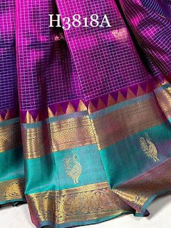 Venkatagiri Pattu sarees Venkatagiri Pattu Sarees, Venkatagiri Sarees, Uppada Pattu Sarees, Bead Hair, Checks Saree, Pattu Saree Blouse Designs, Bead Hair Accessories, Pattu Sarees, Hair Beads