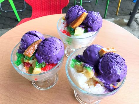 Tsaraught: FAMOUS BERN'S HALO-HALO IN MACO, COMPOSTELA VALLEY Filipino Food Party, Filipino Words, Filipino Food Dessert, Philippines Food, Foreign Food, Halo Halo, Filipino Desserts, Snacks Für Party, Filipino Recipes