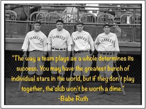 Quotes About Teamwork, Motivational Work Quotes, Working Together Quotes, Famous Baseball Quotes, Motivational Leadership Quotes, Team Building Quotes, Team Quotes, Together Quotes, Leader Quotes