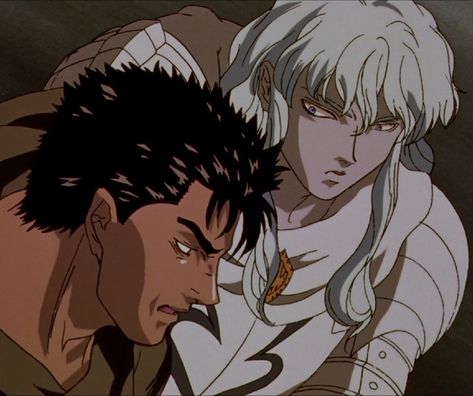 Berserk Griffith, Guts And Griffith, Anime, White, Black