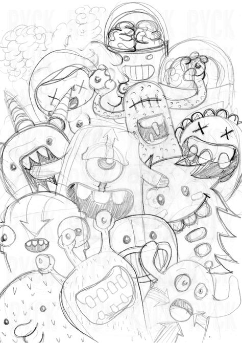 Graffiti Doodles Drawing, Graffiti Cartoons Doodles, Graffiti Doodles Ideas, Vexx Doodles, Graffiti Drawings Words, Graffiti Sketches, Doodle Graffiti, Sketch Graffiti, Easy Graffiti Drawings