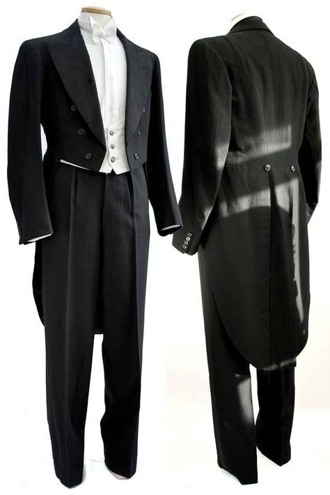 Edwardian Gentleman, Formal Attire For Men, 1920s Mens Fashion, White Tuxedo, Frock Coat, Tuxedo Suit, Black Tuxedo, Groom Suit, Vestidos Vintage