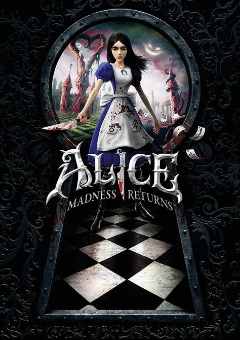 American Mcgee’s Alice, Video Game Poster, Alice Liddell, Alice Madness Returns, Video Game Posters, Alice Madness, Game Poster, Adventure Games, Keys Art