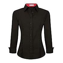 Womens Dress Shirts, Shirt Wrinkles, Formal Shirt Dress, Black Button Down Shirt, Long Sleeve Dress Formal, Women's Button Down Shirt, Spandex Dress, Women Long Sleeve Dress, Work Shirt