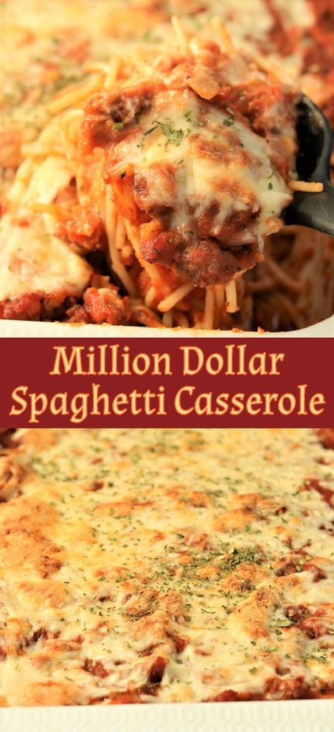 Million Dollar Spaghetti Casserole is so rich and delicious. I love making it for my family and my neighbors, and they both love it! Million dollar spaghetti casserole is ideal to make ahead and then when you are ready to use it you can just place it in the oven until it is heated through. My family loves this dish and my youngest son thoroughly enjoys Million dollar spaghetti casserole. When I make it, he will say, "I think this is one of my most favorite dishes"! Million Dollars Spaghetti, Leftover Spaghetti Casserole, Spaghetti Leftovers Ideas, Instant Pot Million Dollar Spaghetti, Million Dollar Spaghetti With Cottage Cheese, Easy Million Dollar Spaghetti, Million Dollar Spaghetti Six Sisters, Million Dollar Spegetti Casserole, Southern Living Million Dollar Spaghetti