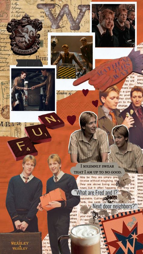 Weasley Wallpaper, George Weasley Aesthetic, Harry Potter Quotes Funny, The Weasleys, Harry Potter Wallpapers, Fred George Weasley, Harry Potter Dolls, Weasley Aesthetic, Weasley Harry Potter