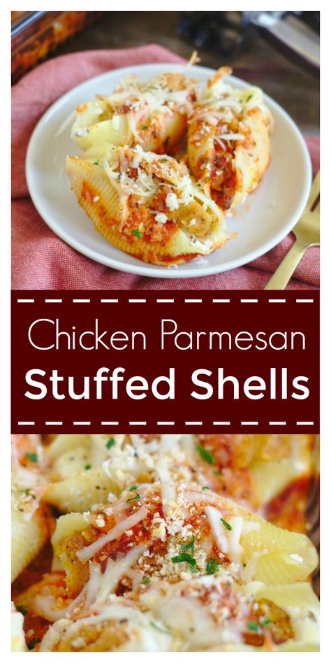 Stuffed Shell Pasta, Pasta Shells Stuffed, Shells Stuffed, Chicken Stuffed Shells, Shell Pasta, Breaded Chicken Tenders, Pasta Chicken, Pasta Shells, Stuffed Shells Recipe