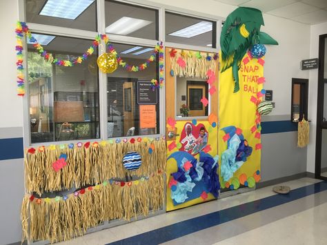 Hawaiian Themed Pep Rally 8•26•16 Spirit Door Wars Pep Rally Games, Rally Games, Cheer Ideas, Hawaiian Theme, Pep Rally, Travel Journal