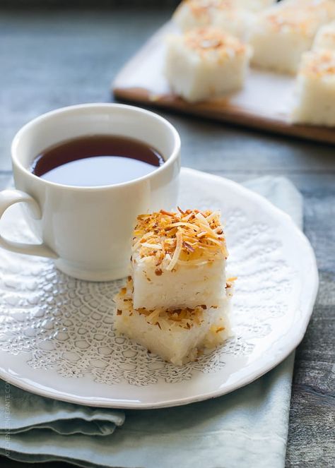 Sticky Rice Cake, Coconut Rice Pudding, Japanese Dessert Recipes, Coconut Rice Recipe, Rice Cake Recipes, Stuffing Recipes For Thanksgiving, Rice Recipes For Dinner, Japanese Dessert, Coconut Rice