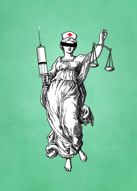 Procedural justice- the fairness in the processes that resolve disputes and allocate resources. I chose this image because lady liberty represents justice and I think the medical reference that the incorporated in this pictures really captures procedural justice. Ethics Poster Drawing, Medical Ethics Illustration, Ethics Illustration Art, Bioethics Illustration, Law Illustration Art, Social Justice Graphic Design, Ethics Illustration, Medical Law And Ethics, Ethics Poster