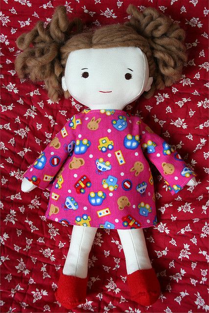 From Wee Wonderfuls KCL pattern | Flickr - Photo Sharing! Rag Doll Faces, Simple Rag Doll, Wee Wonderfuls, Simple Doll, Embroidered Doll, Dolls Eyes, Making Dolls, Doll Faces, Personalized Dolls