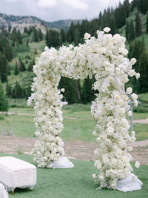 All White Flower Arch, White Flower Ceremony Arch, All White Floral Wedding Arch, White Rose Flower Arch, White Flower Arbor, White Rose Ceremony Arch, Wedding Arch Orchid, White Floral Wedding Ceremony, White Wedding Floral Arch