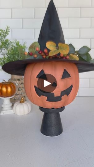 25K views · 457 reactions | Grab a cheap plastic pumpkin bucket and turn it into an adorable terra cotta jack-o-lantern!

Google itsalwaysautumn plastic pumpkin makeover for all the details. #itsalwaysautumnblog #falldecor #fallcrafts #halloweencrafts #halloweendecor #Halloween #terracottapumpkins | It's Always Autumn | It's Always Autumn · Original audio Pumpkin Bucket Decor, Bucket Decor Ideas, Pumpkin Makeover, Plastic Pumpkins Bucket, Bucket Decor, Pumpkin Bucket, Plastic Pumpkins, Pumpkin Witch, Pumpkin Crafts