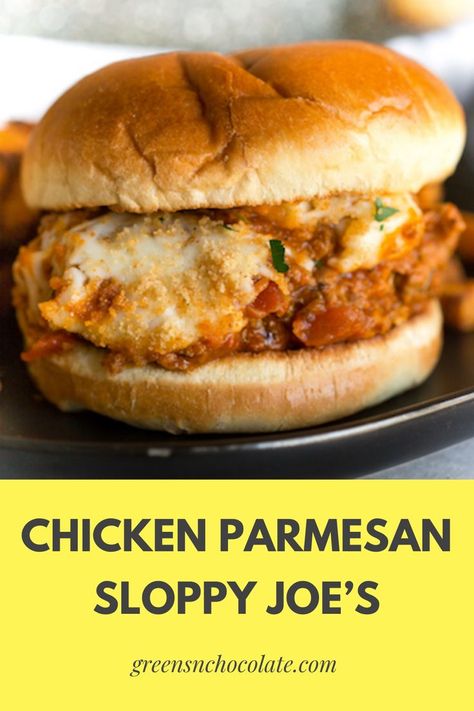 Chicken Parmesan Sloppy Joes, Chicken Parm Sloppy Joes, Chicken Parmesan Meatballs, Easy Veggie, Quick Healthy Meals, Dinner Recipes Crockpot, Food O, Breaded Chicken, Sloppy Joes