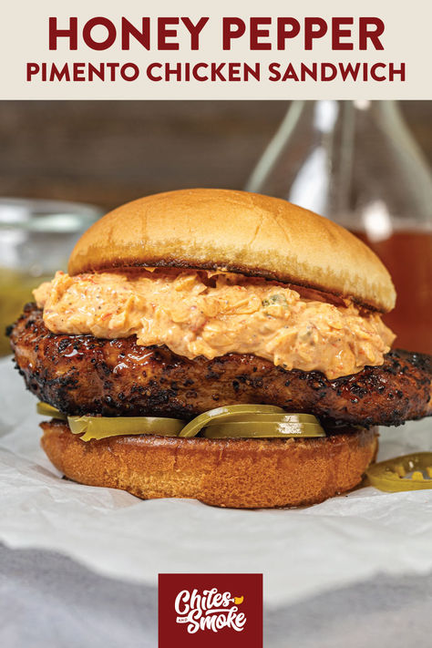 What happens when you take tender grilled chicken, a sweet drizzle of honey, a spicy hit of pickled jalapeños, and top it all off with creamy pimento cheese? You get one seriously epic sandwich. This Grilled Honey Pepper Pimento Chicken Sandwich is just like your favorite fast food chicken sandwich, made at home with even more flavor. It’s smoky, spicy, tangy, and sweet—all at the same time.
Try this grilled version of the Chick-Fil-A classic and let me know what you think! Creamy Pimento Cheese, Blended Coffee Recipes, Honey Pepper Chicken, Pimento Cheese Sandwich, Grilled Chicken Burgers, Pimento Cheese Sandwiches, Grilled Chicken Tenders, Sweet And Spicy Chicken, Spicy Chicken Sandwiches